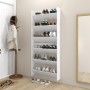 Zapateros de pared 2 uds madera contrachapada blanco 80x18x90cm by , Shoe racks and shoe organizers - Ref: Foro24-806778, Pri...