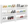 Zapateros de pared 2 uds madera contrachapada blanco 80x18x90cm by , Shoe racks and shoe organizers - Ref: Foro24-806778, Pri...