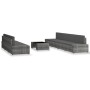 Juego de muebles de jardín 8 piezas ratán sintético gris by , Garden sets - Ref: Foro24-3054603, Price: 736,68 €, Discount: %