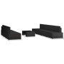 Juego de muebles de jardín 8 piezas ratán sintético negro by , Garden sets - Ref: Foro24-3054579, Price: 773,48 €, Discount: %