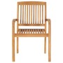 Sillas de jardín 2 uds con cojines madera maciza de teca rojo | Foro24.es | Tu tienda online para hogar, jardín y más Foro24.es