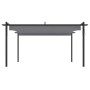 Garden gazebo with retractable anthracite gray roof 4x3 m by vidaXL, Tents and gazebos - Ref: Foro24-318538, Price: 471,51 €,...