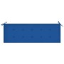 Banco de jardín apilable con cojín madera maciza de teca 159 cm by , garden benches - Ref: Foro24-3063316, Price: 250,95 €, D...