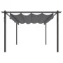 Garden gazebo with retractable anthracite gray roof 4x3 m by vidaXL, Tents and gazebos - Ref: Foro24-318538, Price: 489,36 €,...
