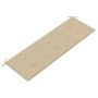 Banco de jardín apilable con cojín madera maciza teca 159 cm by , garden benches - Ref: Foro24-3063309, Price: 237,32 €, Disc...