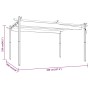 Garden gazebo with retractable anthracite gray roof 4x3 m by vidaXL, Tents and gazebos - Ref: Foro24-318538, Price: 471,51 €,...