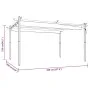 Garden gazebo with retractable anthracite gray roof 4x3 m by vidaXL, Tents and gazebos - Ref: Foro24-318538, Price: 489,36 €,...