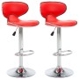323645 Bar Stools 2 pcs Red Faux Leather by , Kitchen stools - Ref: Foro24-323645, Price: 138,74 €, Discount: %