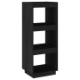 Schwarzes Kiefernholzregal/Raumteiler 40x35x103 cm von vidaXL, Bücherregale und Regale - Ref: Foro24-810848, Preis: 51,04 €, ...