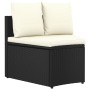 Set de sofás de jardín 5 piezas y cojines ratán sintético negro by , Garden sets - Ref: Foro24-3064905, Price: 425,86 €, Disc...