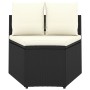 Set de sofás de jardín 5 piezas y cojines ratán sintético negro by , Garden sets - Ref: Foro24-3064905, Price: 425,86 €, Disc...