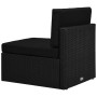 Set de muebles de jardín 9 pzas ratán sintético y cojines negro | Foro24.es | Tu tienda online para hogar, jardín y más Foro24.es