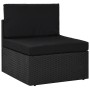 Set de muebles de jardín 9 pzas ratán sintético y cojines negro | Foro24.es | Tu tienda online para hogar, jardín y más Foro24.es