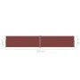 Toldo lateral retráctil marrón 220x1200 cm de vidaXL, Sombrillas - Ref: Foro24-318087, Precio: 152,19 €, Descuento: %