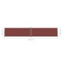 Toldo lateral retráctil marrón 220x1200 cm by vidaXL, Umbrellas - Ref: Foro24-318087, Price: 154,40 €, Discount: %