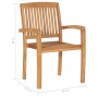 Sillas de jardín apilables 6 uds madera de teca con cojines von , Gartenstühle - Ref: Foro24-3073232, Preis: 619,77 €, Rabatt: %