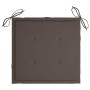 Sillas de jardín apilables 4 uds madera de teca con cojines de , Sillas de jardín - Ref: Foro24-3073218, Precio: 422,96 €, De...