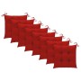 Sillas de jardín apilables 8 uds madera de teca con cojines by , Garden chairs - Ref: Foro24-3073285, Price: 901,96 €, Discou...