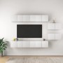 Mueble de TV 8 piezas de madera contrachapada blanco von , TV-Möbel - Ref: Foro24-3078727, Preis: 247,80 €, Rabatt: %