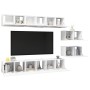 Mueble de TV 8 piezas de madera contrachapada blanco von , TV-Möbel - Ref: Foro24-3078727, Preis: 247,80 €, Rabatt: %