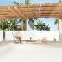 Cream retractable side awning 140x1200 cm by vidaXL, Umbrellas - Ref: Foro24-318061, Price: 110,69 €, Discount: %