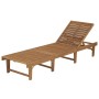 Tumbona plegable de madera maciza de acacia by , Loungers - Ref: Foro24-44253, Price: 187,38 €, Discount: %