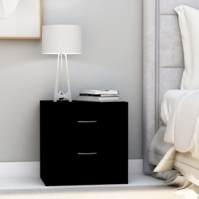 Mesitas de noche 2 uds madera contrachapada negro 40x30x40 cm by , Nightstands - Ref: Foro24-801038, Price: 64,54 €, Discount: %