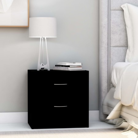 Mesitas de noche 2 uds madera contrachapada negro 40x30x40 cm by , Nightstands - Ref: Foro24-801038, Price: 64,54 €, Discount: %