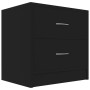 Mesitas de noche 2 uds madera contrachapada negro 40x30x40 cm by , Nightstands - Ref: Foro24-801038, Price: 64,54 €, Discount: %