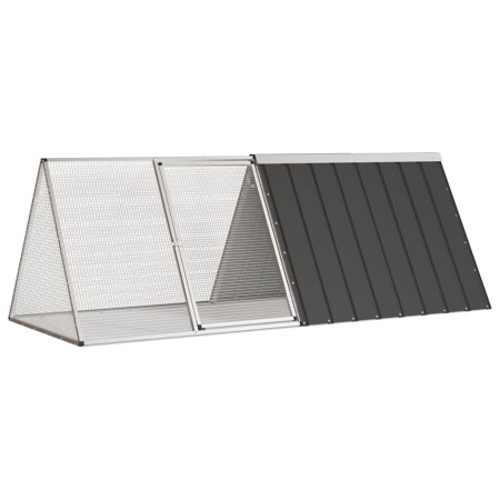 Jaula de conejos acero galvanizado antracita 201,5x80,5x71 cm by , Cages and habitats for small animals - Ref: Foro24-171536,...