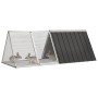 Jaula de conejos acero galvanizado antracita 201,5x80,5x71 cm by , Cages and habitats for small animals - Ref: Foro24-171536,...