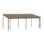 Cenador con montaje en la pared gris taupe 6x3 m by , Tents and gazebos - Ref: Foro24-312262, Price: 328,30 €, Discount: %