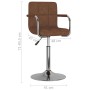 Silla de comedor de tela marrón | Foro24.es | Tu tienda online para hogar, jardín y más Foro24.es