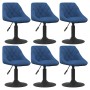 Silla de comedor giratoria 6 uds terciopelo azul von , Essstühle - Ref: Foro24-3088806, Preis: 300,66 €, Rabatt: %