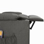 Sillón de masaje elevable tela gris oscuro by , Electric massage chairs - Ref: Foro24-3093468, Price: 316,29 €, Discount: %