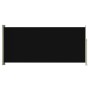 Toldo lateral retráctil de jardín negro 140x300 cm de vidaXL, Sombrillas - Ref: Foro24-317874, Precio: 72,70 €