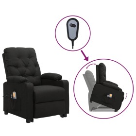 Sillón de masaje elevable tela negro by , Electric massage chairs - Ref: Foro24-3093489, Price: 257,77 €, Discount: %