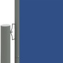 Toldo lateral retráctil azul 220x1200 cm