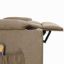 Sillón de masaje elevable tela gris taupé | Foro24.es | Tu tienda online para hogar, jardín y más Foro24.es