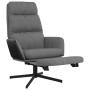 Sillón de relax con reposapiés tela gris claro | Foro24.es | Tu tienda online para hogar, jardín y más Foro24.es