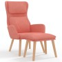 Sillón de relax con taburete terciopelo rosa | Foro24.es | Tu tienda online para hogar, jardín y más Foro24.es