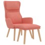 Sillón de relax con taburete terciopelo rosa | Foro24.es | Tu tienda online para hogar, jardín y más Foro24.es