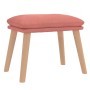 Sillón de relax con taburete terciopelo rosa | Foro24.es | Tu tienda online para hogar, jardín y más Foro24.es