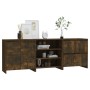 Aparador de 3 piezas madera manufacturada color roble ahumado by , Sideboards - Ref: Foro24-3098078, Price: 190,85 €, Discoun...
