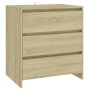 Aparador de 3 piezas madera manufacturada color roble Sonoma by , Sideboards - Ref: Foro24-3098067, Price: 248,87 €, Discount: %