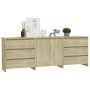 Aparador de 3 piezas madera manufacturada color roble Sonoma by , Sideboards - Ref: Foro24-3098067, Price: 248,87 €, Discount: %