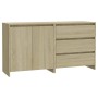 Aparador de 2 piezas madera manufacturada color roble Sonoma von , Sideboards - Ref: Foro24-3098059, Preis: 165,43 €, Rabatt: %