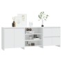 Aparador de 3 piezas madera contrachapada blanco by , Sideboards - Ref: Foro24-3098073, Price: 227,29 €, Discount: %