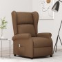 Sillón orejero reclinable eléctrico tela marrón | Foro24.es | Tu tienda online para hogar, jardín y más Foro24.es