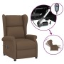 Sillón orejero reclinable eléctrico tela marrón de , Sillones - Ref: Foro24-3098323, Precio: 298,07 €